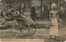 CPA PARIS EXPO HUMAN ZOO Caravane Indienne (61740)