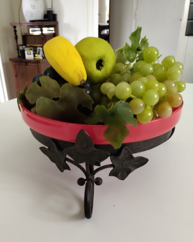 Ancienne coupe fruit - à, verre
