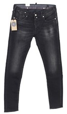 Le TEMPS des CERISES jeans 700 / 11 noir délavé homme 711 slim coton mélangé