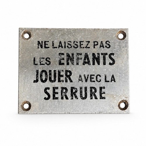 Plaque ancienne ne - s, f
