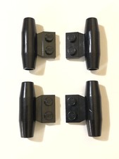 Vintage LEGO - 4 motors without axis hole - Ref. 3475a Black/Black