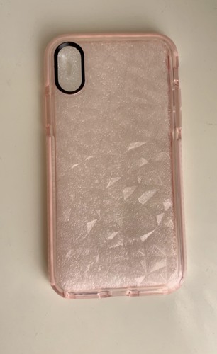 Coque transparente rose pour