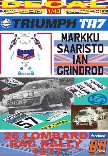 Decal triumph tr7 markku - decal,