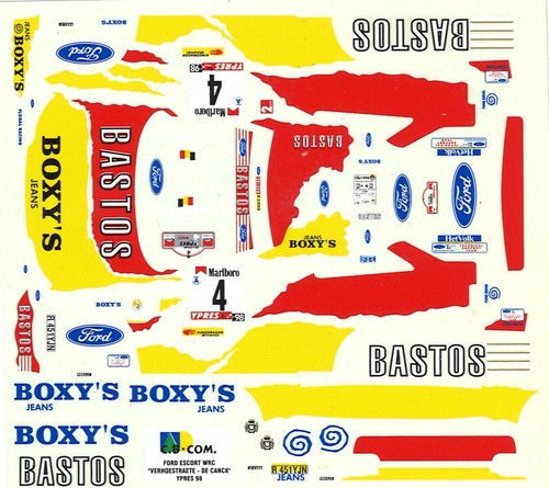 Decal ford escort wrc - 1/24,