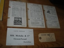 PETIT LOT DOCUMENTS D EPOQUE GONFLEUR COMPRESSEUR MICHELIN - NO COPY