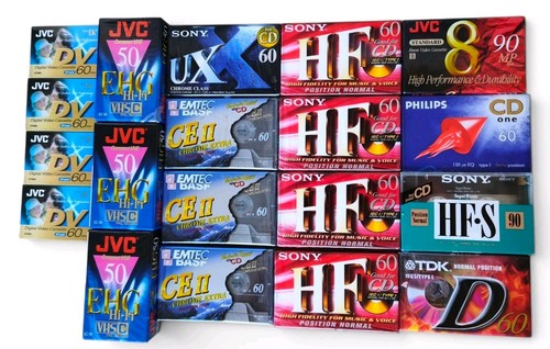 Lot cassettes neuves jvc - cassettes, 50