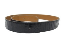 VINTAGE LIEN DE CEINTURE HERMES EN CUIR CROCODILE ALLIGATOR T85 32MM BELT 3200€