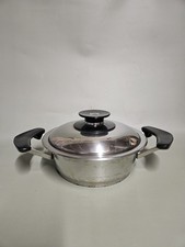 CASSEROLE FAITOUT AMC EN ACIER INOXYDABLE / 19 CM DE DIAMETRE / CUISSON VINTAGE