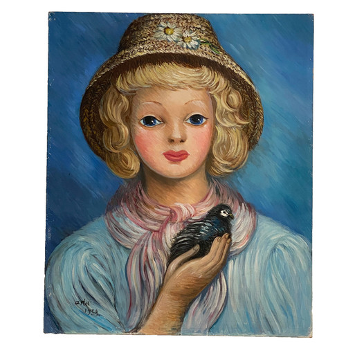 Ancien tableau huile sur - ancien,