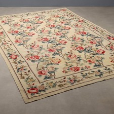 Tapis Aobusson Ancien Laine