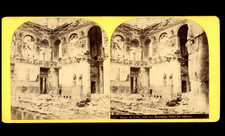 Guerre 1870-71, Paris, Palais des Tuileries incendié, Salle des Maréchaux, ca.18