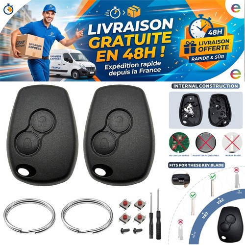 Coques clé voiture boutons - coques,