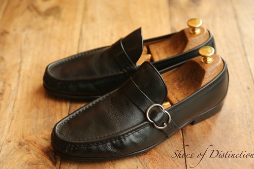 Mocassins gucci cuir noir - gucci,