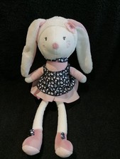 doudou peluche lapin blanc