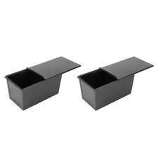  2 Pcs Moule À Pain Antiadhésif Pans Avec Les Couvercles Boulangerie