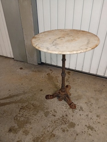 Table guéridon marbre pied - marbre,
