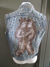 Tom of Finland Levis vintage LGBTQ gay pride denim jean jacket vest 42 Large