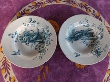 2 Assiettes Creuse Terre Fer