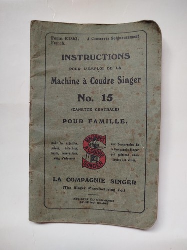 Livret instruction machine - instruction,