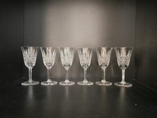 Lot of 6 crystal water glasses cut Saint ST Louis model Tarn 18 cm