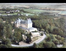 HEER-AGIMONT (BELGIUM) FEDEMETAL CHATEAU-MANOIR in aerial view 1964