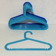 Lot  16 Vintage IKEA Bagis Clothes Clothing Hangers Anna  Efverlund Neon Blue