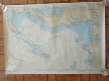 NAVY MAP: FROM QUIBERON TO CRUZIC navigation sailing SHOM