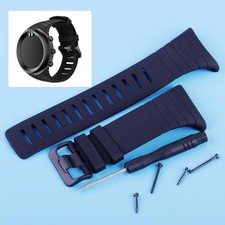 Black Rubber Watch Strap Band