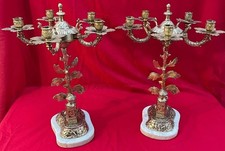 Paire de chandeliers à 5 feux