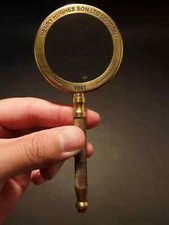 Ancienne loupe de bureau en