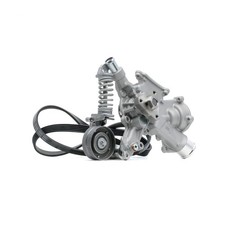 RIDEX Pompe à eau+Jeu de courroie trapézoïdale à nervures 4172P0087 4,45mm Fonte