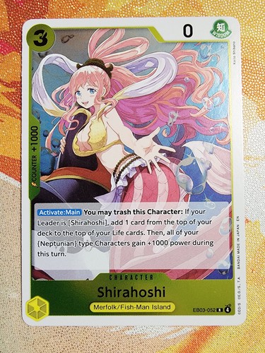 Shirahoshi eb03 052 rare - eb03-052, one