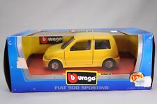 LG214 BURAGO Super Collection 0194 1/24 1:24 Fiat 500 Sporting car yellow 