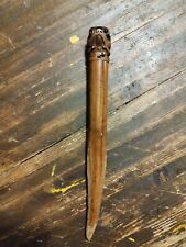 Chihuahua Head Carved Wooden Letter Opener (E6)