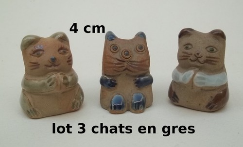 Lot chats porte bonheur - chats,