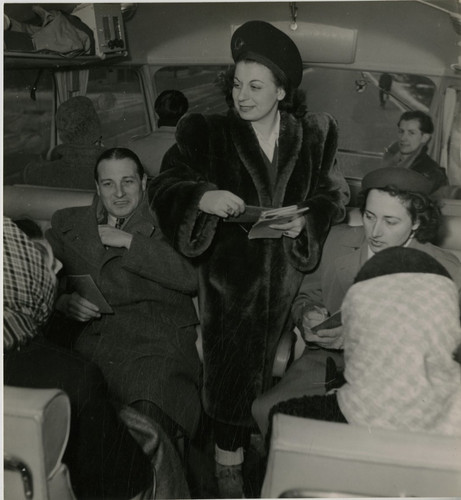 Bus tourism hostess - bus, tourism,