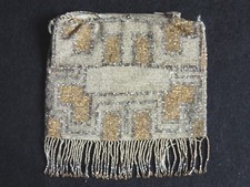 Antique Seed Bead Purse / Purse - Vintage Art Deco 