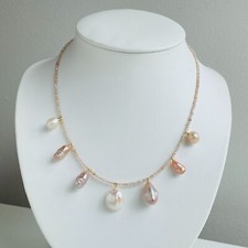 collier argent perles de