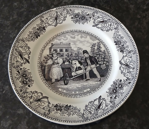 Ancienne assiette parlante la - assiette,