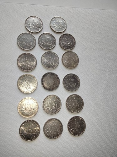 Pièces monnaies argent - pièces,