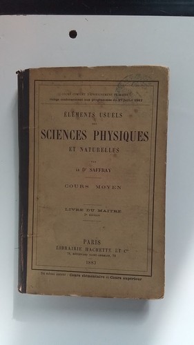 Livre scolaire elements usuels - elements,