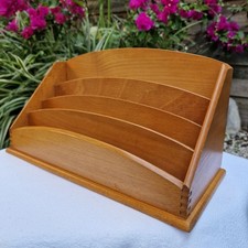 Ancien Range Courriers Bois Massif, Classeur Documents, Meuble De Bureau...