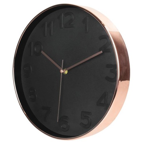 Horloge ronde cm noire - 30.5,