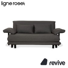 Ligne Roset Multy Tissu Canapé 3 Places Gris Avec Fonction Lit Manuelle