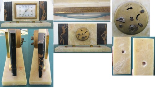 Horloge table art déco en - horloge,