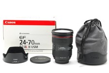 Read! Teated [Almost MINT] Canon EF 24-70mm f/2.8 L II USM Zoom Lens From JAPAN