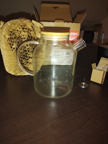 Théière verre - théière, en