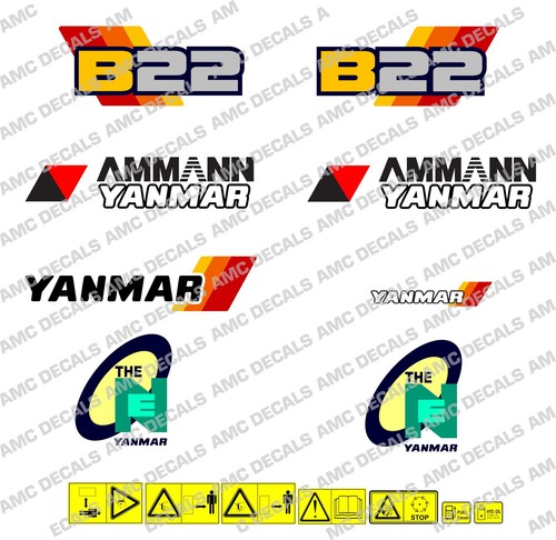Ensemble autocollants yanmar - ensemble,