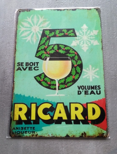 Plaque métal vintage - , rétro