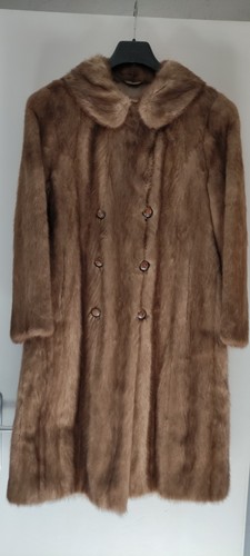Manteau femme long marron